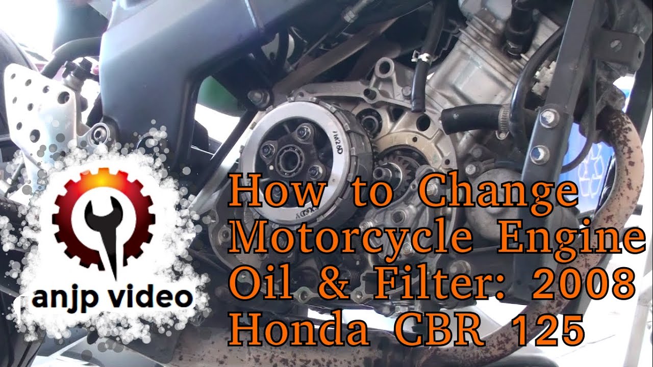 HOW TO: Change Motorcycle Oil & Filter: 2008 Honda CBR 125