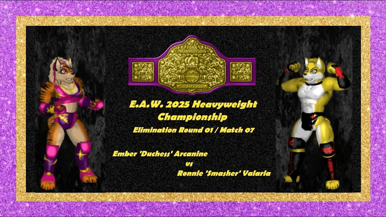 E.A.W. 2025 Heavyweight Championship Match 07 - Ember vs Ronnie in a BRUTAL Rival Battle!