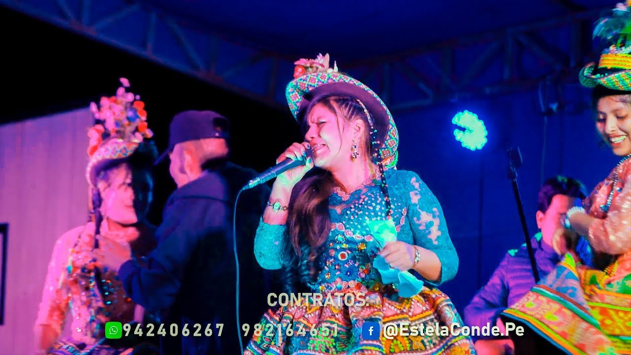 ESTELA CONDE  EN SU PRESENTACIÓN EN CHUSCHI 2019