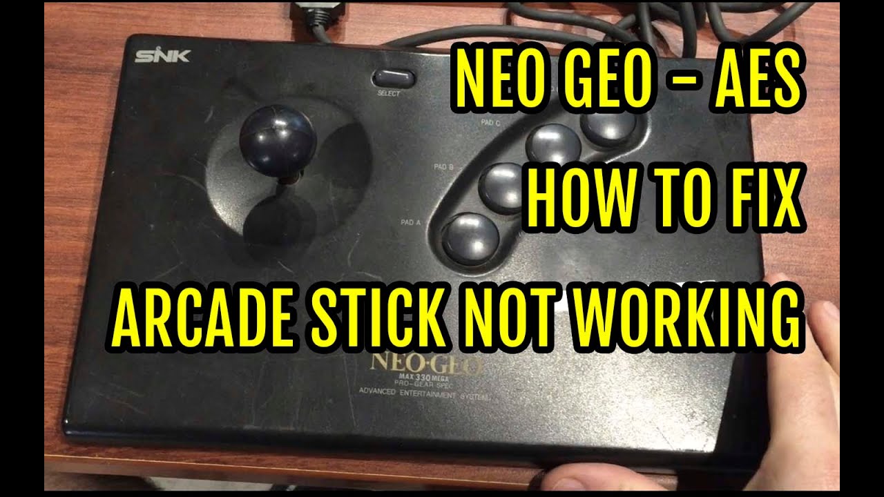 How to fix a Neo Geo AES arcade Stick Controller Joystick Repair - YouTube