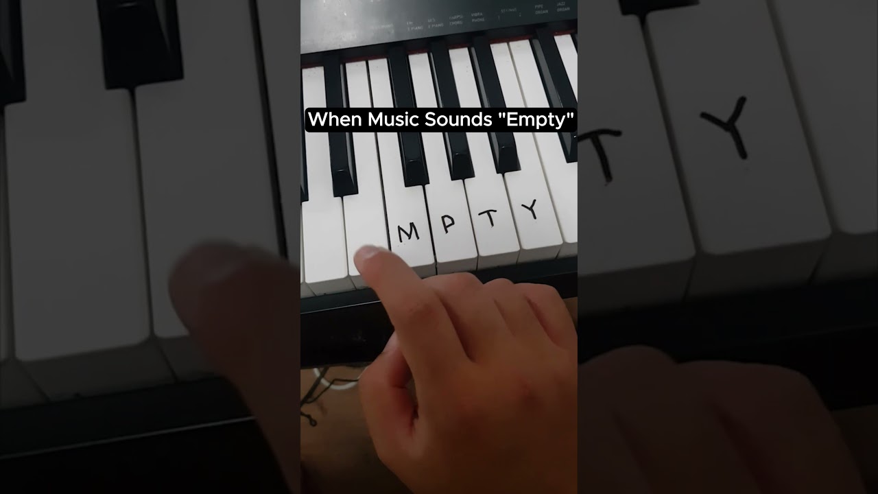 How to make music feel less empty? #piano