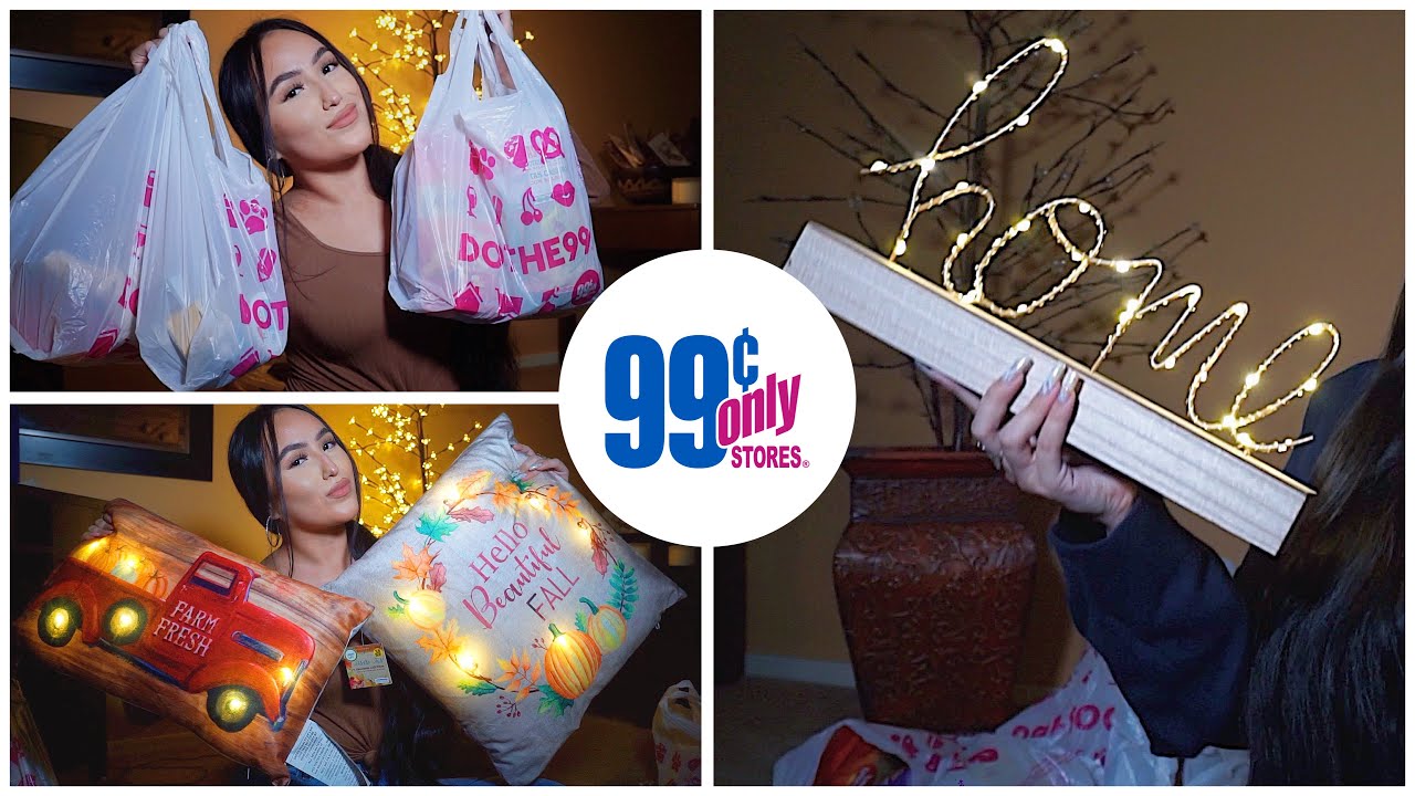 99 CENTS STORE SHOP W/ ME🚨 FALL BEAUTY HOME DECOR HAUL 2O20