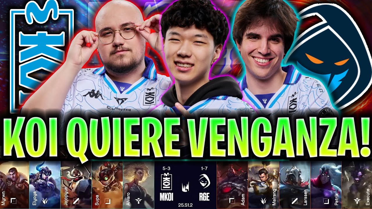 KOI SE ENFRENTA A SU PEOR ENEMIGO DE LA LEC!😱VENGANZA!🔥 - KOI vs RGE LEC 2025 KNEKRO COSTREAM