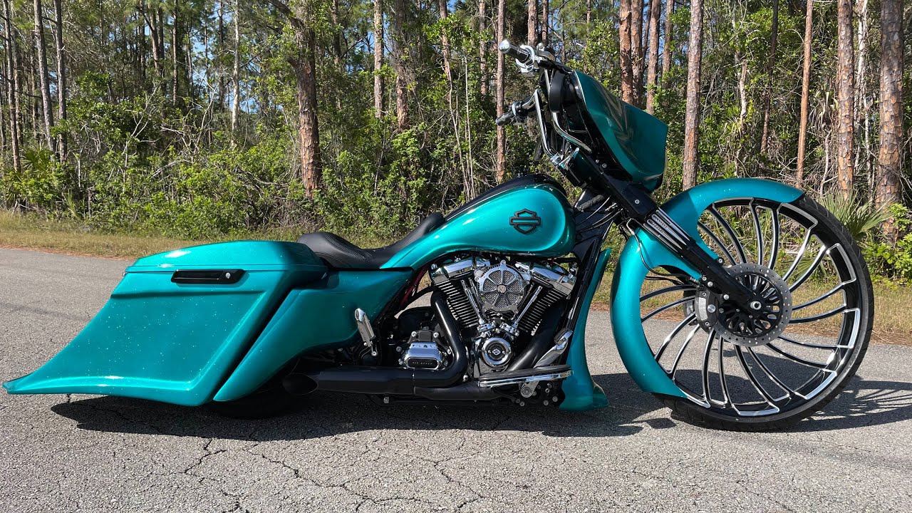 Sold** 2017 Harley-Davidson street glide new build big wheel bagger candy mary Jfast air front/rear