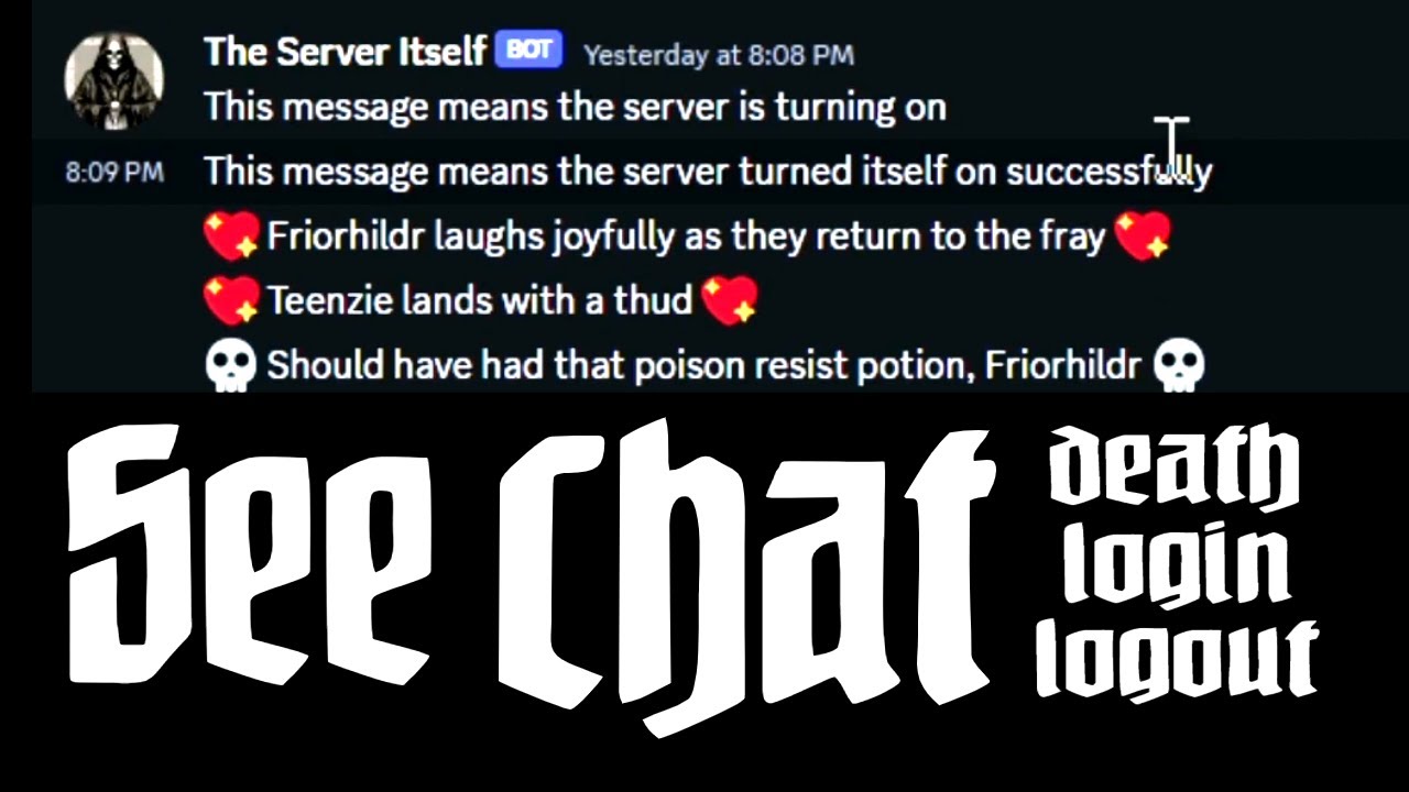 Valheim Server Chat in Discord