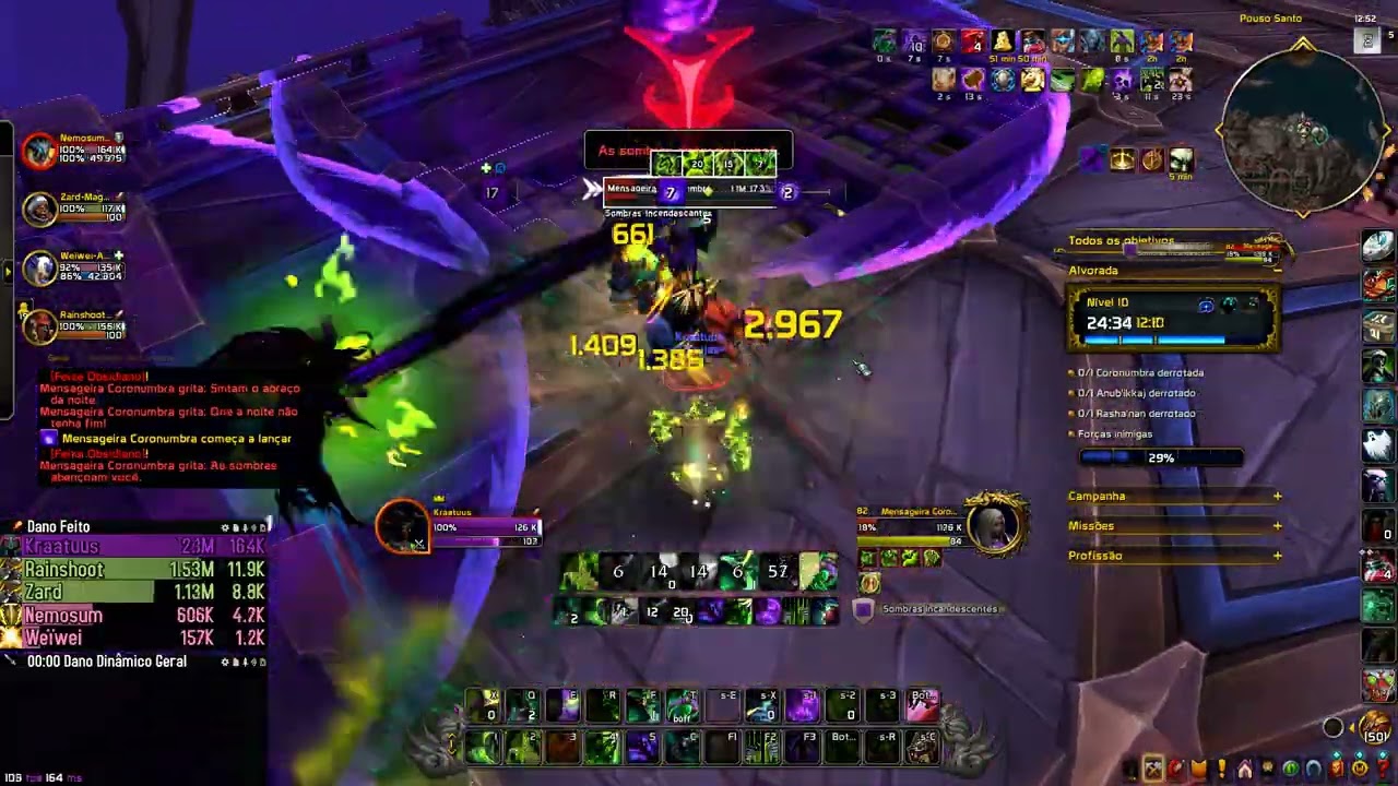 HAVOC DH Pré-patch Midnight Word of Warcraft II Alvorada +10