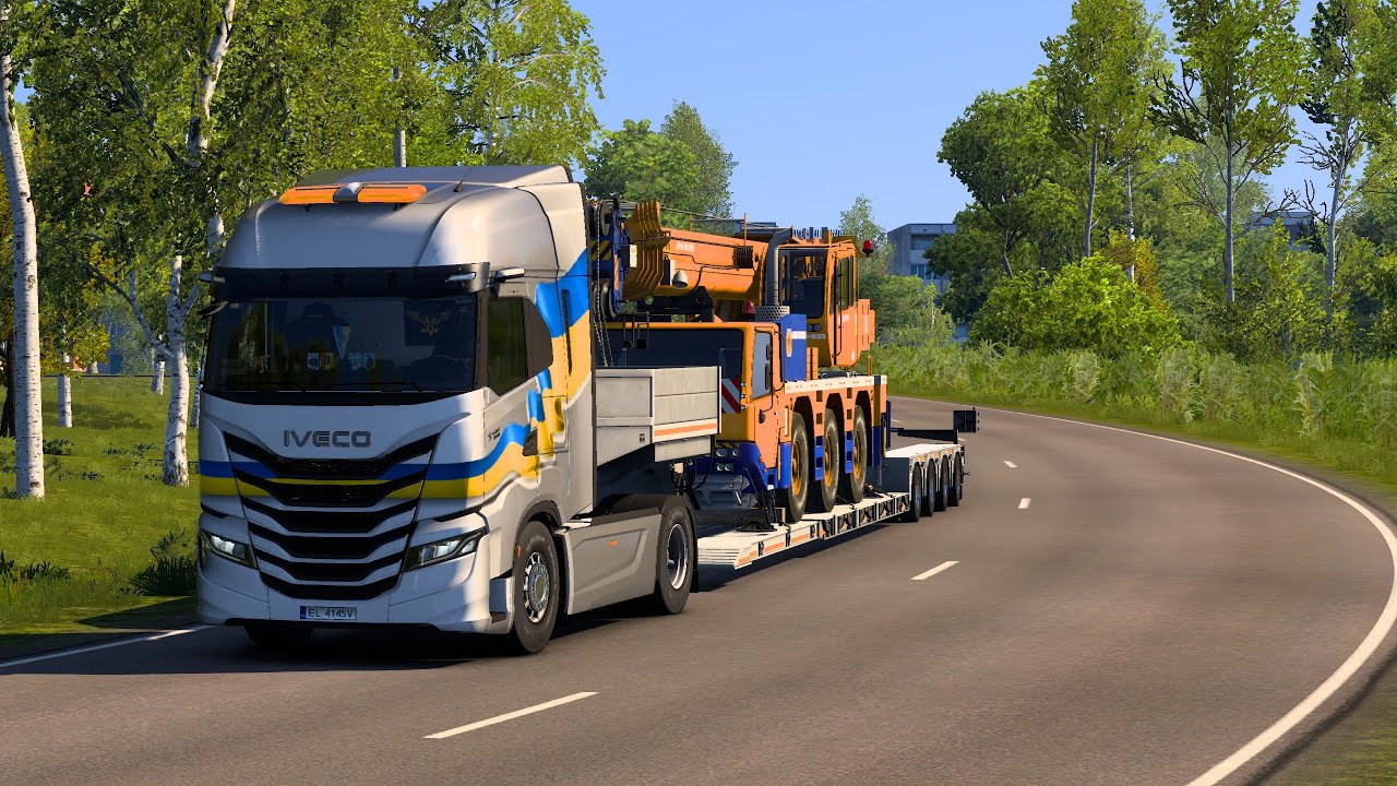 Euro Truck Simulator 2 v1.55.1.5s ( 64 - bit ) + Модовые карты