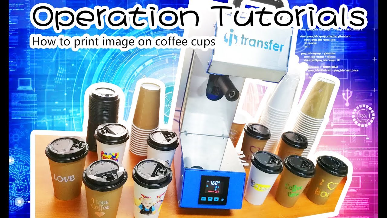 i-Transfer® Non-coating normal paper cup white toner laser transfer printing tutorials