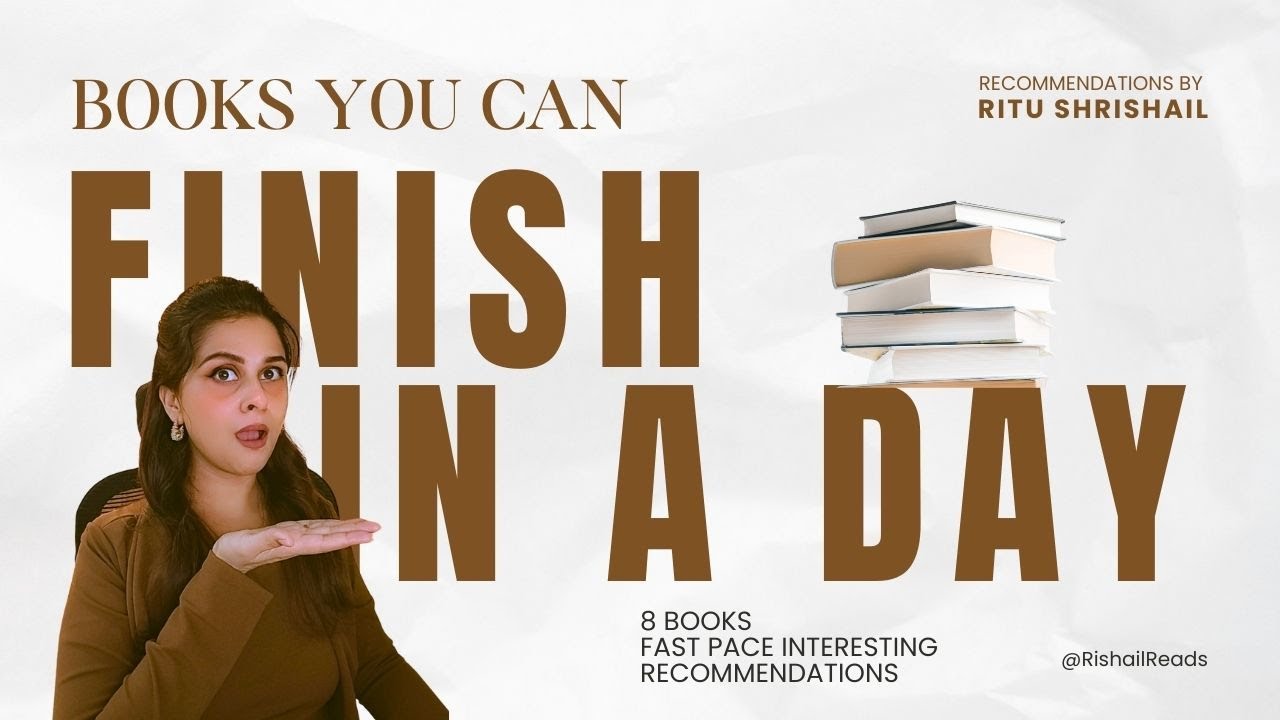 Books you can finish in a Day or weekend. Carry these books on Holiday!