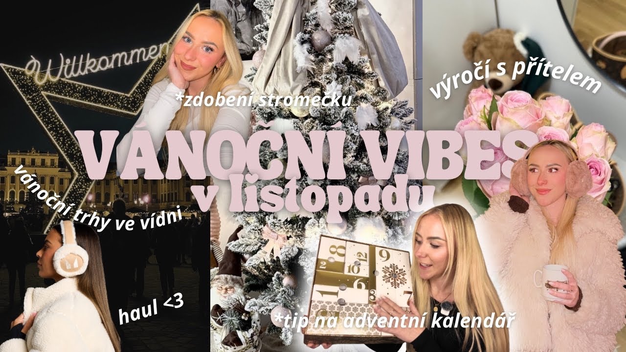 ✨ První vánoční dny jsou tady  |Vánoční trhy ve Vídni, výzdoba & jedu do Čech na operaci