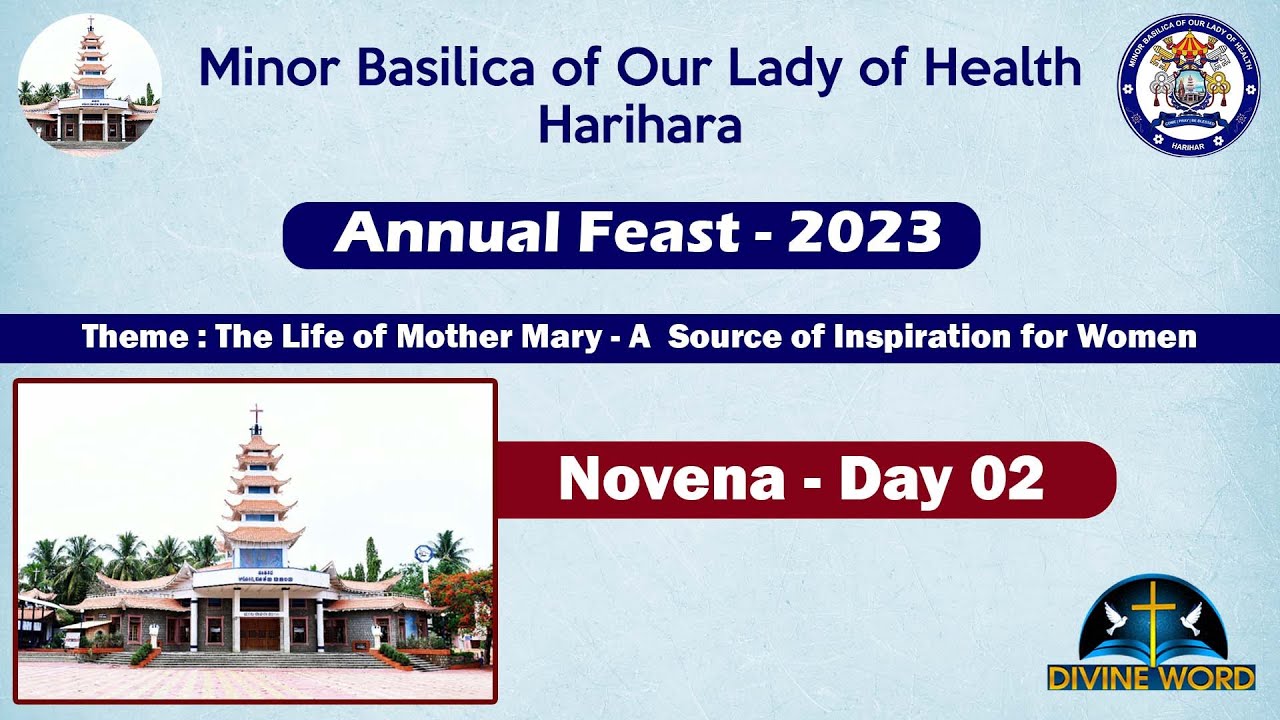 Novena | 31-08-2023 | Day 2 | Live From Basilica of Our Lady of Health Church, Harihar