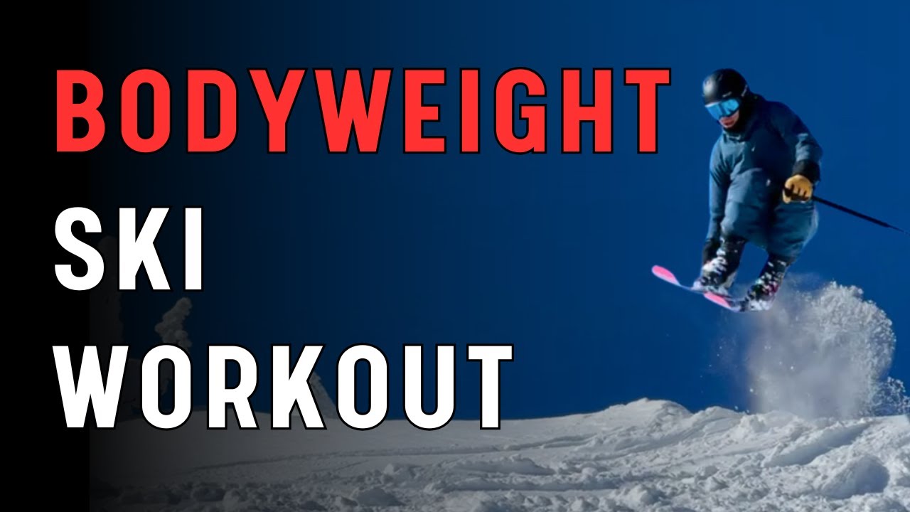 20-Minute Bodyweight Ski Workout: Leg Strength & Cardio Endurance