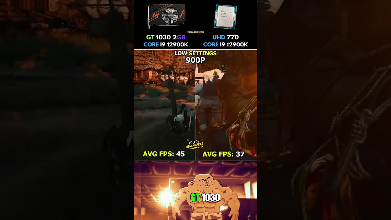 GT 1030 vs UHD 770 - Can Onboard Silicon Compete? #pcgaming
