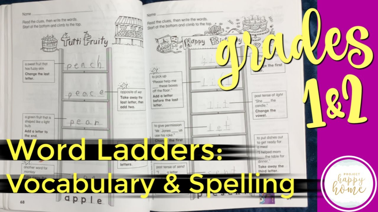 WORD LADDERS Grades 1-2 || Homeschool Language Arts