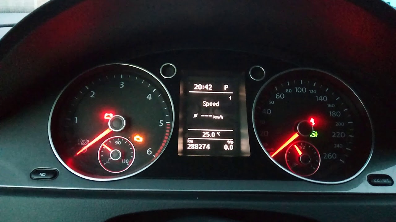Passat B6 2010. Обнулить сервис интервал. Вход в меню бортового компьютера. Reset servis interval.