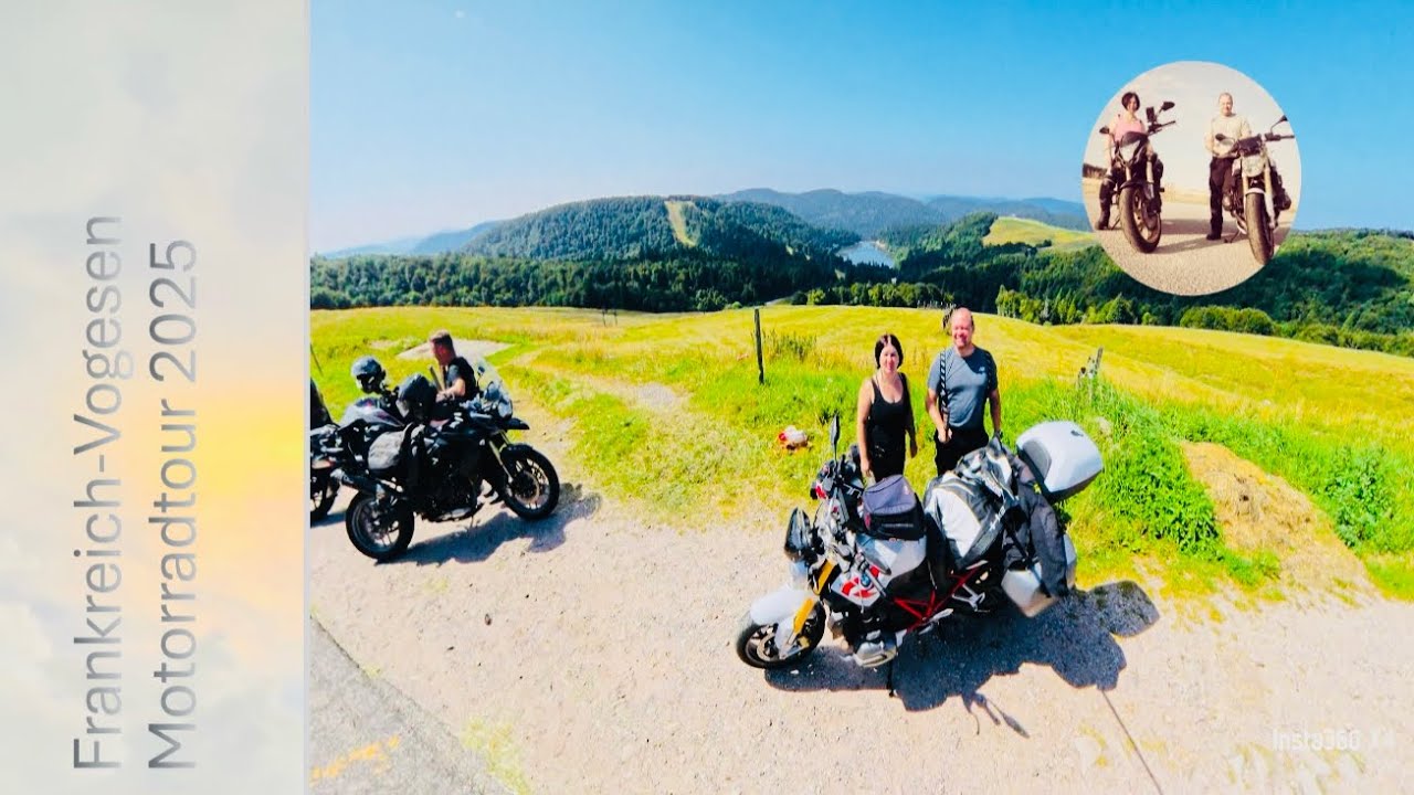 Motorradtour 2025 Tag 3 Frankreich ➡️ Schwarzwald BMW R1200R Honda Hornet pc41 Insta360 X4