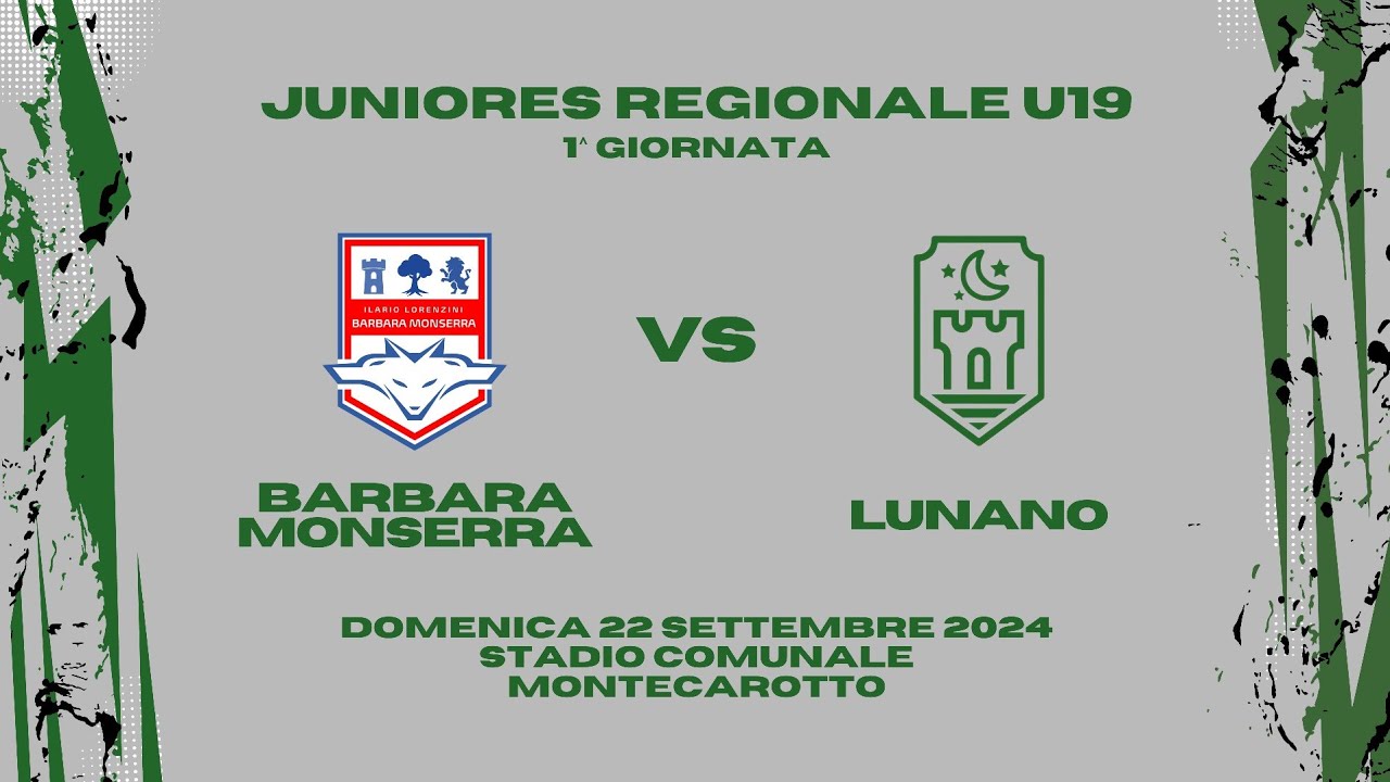 Barbara Monserra U19 - Lunano U19 3-1 | Highlights | Juniores Regionali U19 - 1ª Giornata