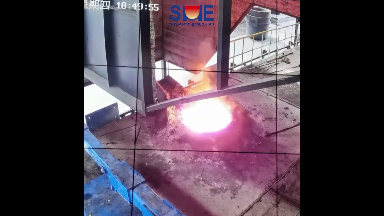 Induction Furnace Scrap Melting Process - Monitoring from the main control room #inductionfurnace