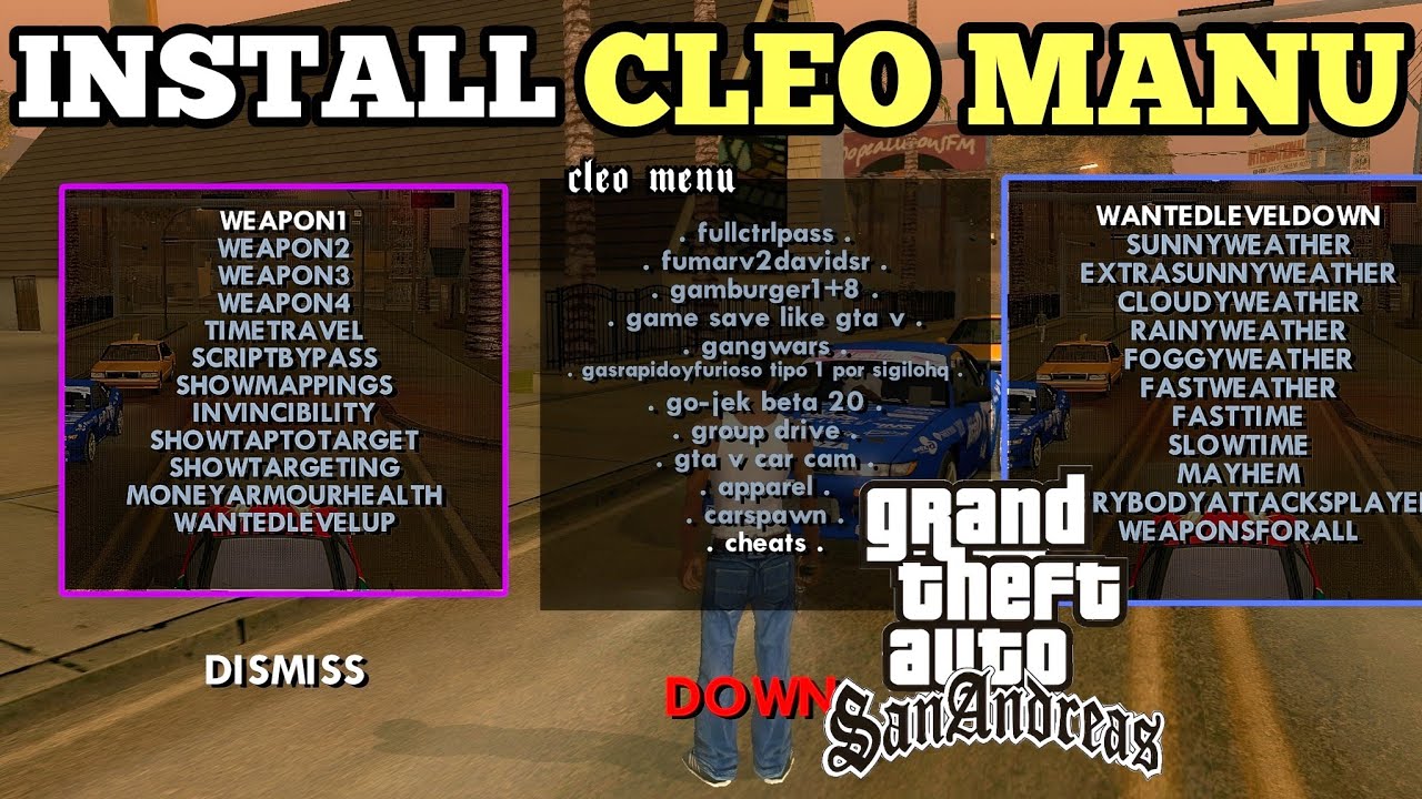 How to Install CLEO Script in GTA San Andreas | GTA SA Android with Cleo Cheats