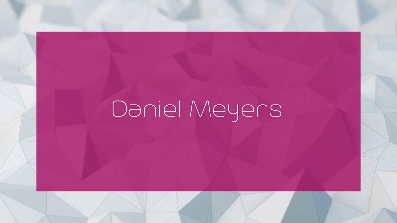 Daniel Meyers - appearance