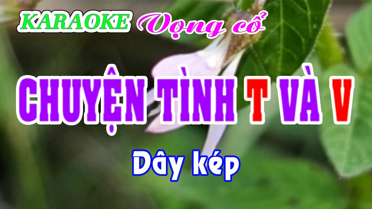 Karaoke _ Chuyện Tình T Và V _ Dây Kép