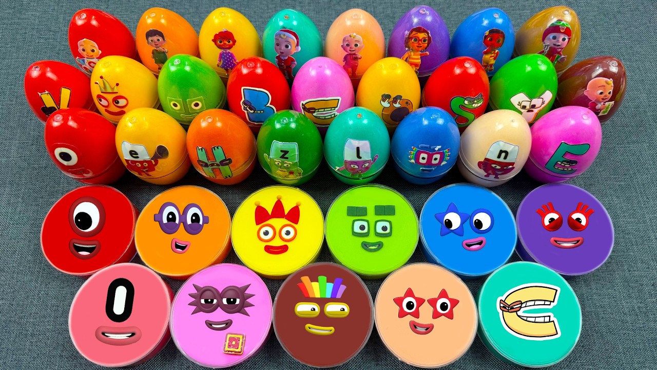 Numberblocks 🌈 Fun Alphabet Lore With Mini Eggs, Circle Colorful! Relaxing ASMR Moments 💖🎉