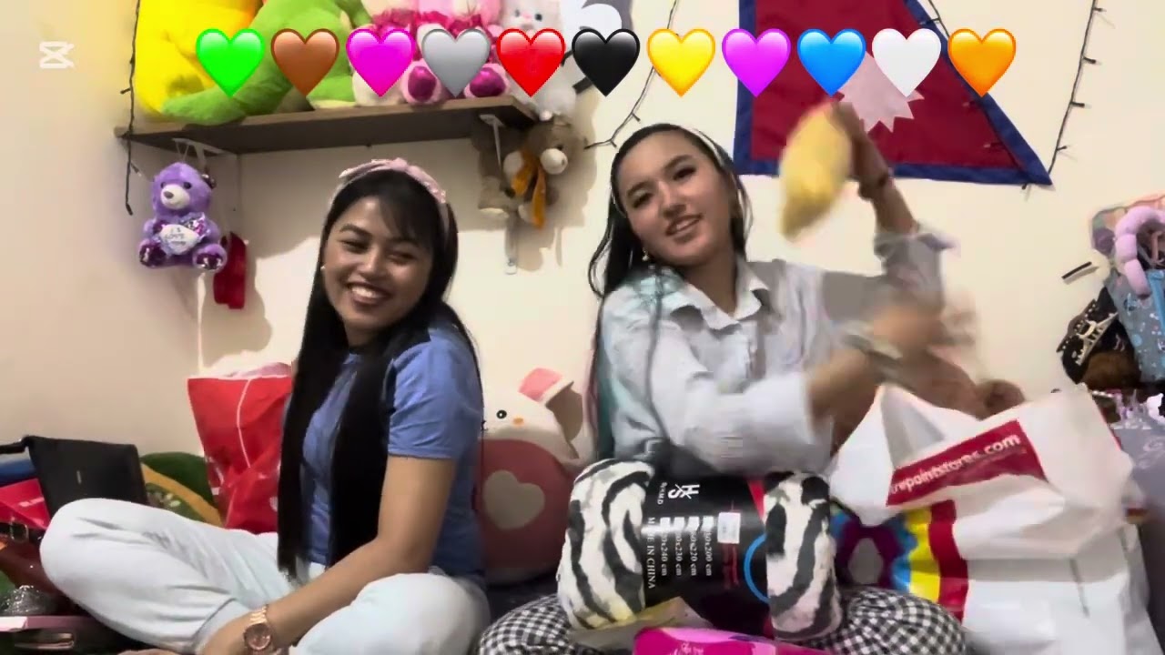 Colourgiftexchangegame #challenge #sisters #giftexchange #nepali  #ownvoice subscribe gardinu hola