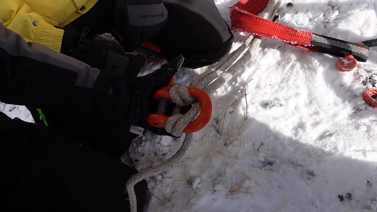 Offroad Recovery Gear - Shorten a winch line with 3/4 Shackle??