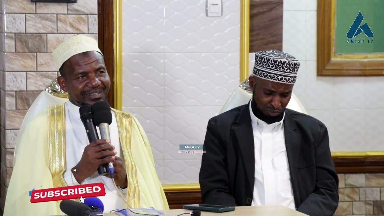 SHEIKH ABOUBAKAR MISIGARO ATOA NASAHA KWA MASHEIKH WENZAKE NA AONGELEA KHUTBA ZA IJUMAA