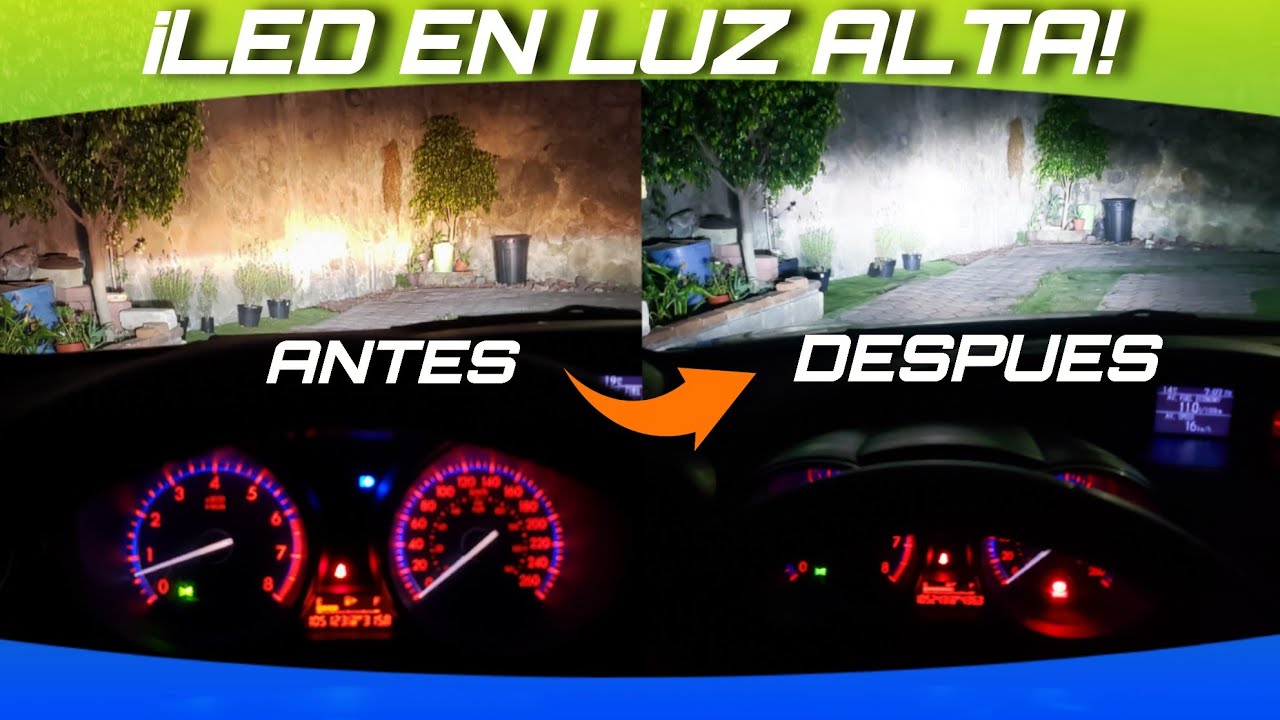 ¿CÓMO CAMBIAR FOCOS DE LUCES ALTAS? | LED VS HALOGENO 🔥