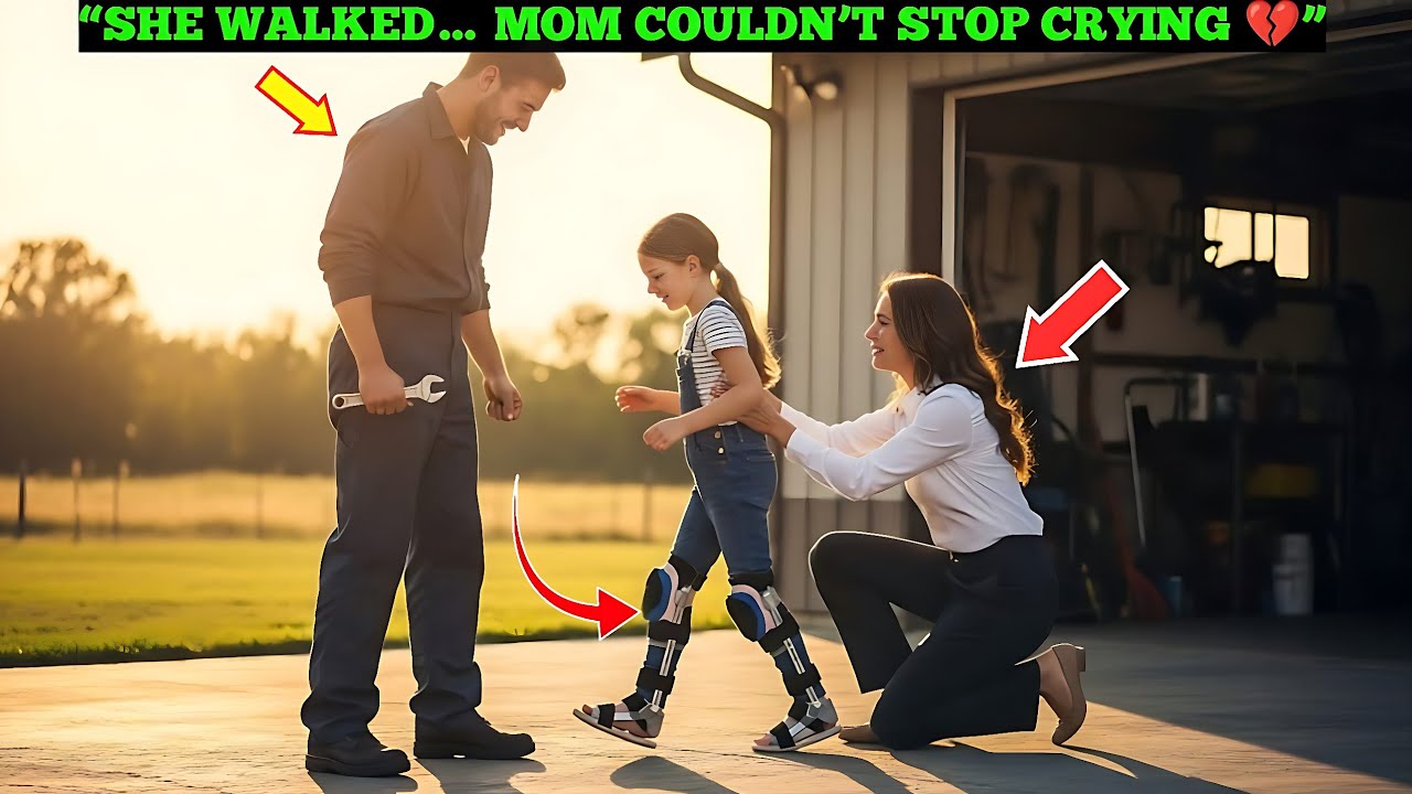 Mechanic Helps Disabled Girl Walk Again — Her Billionaire Mom Breaks Down in Tears 😢❤️