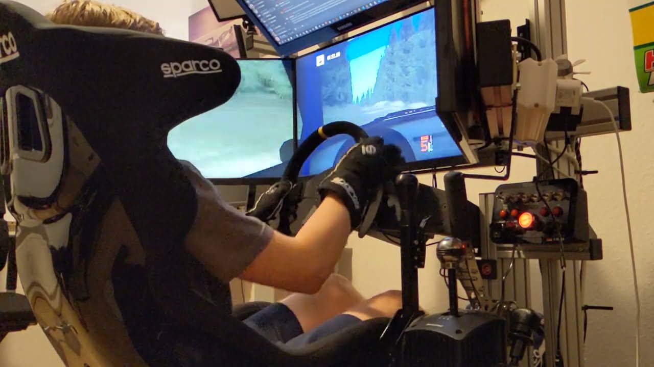 Trying out the Sim-Lab Push-Pull Rally / WRC Shifter with Richard Burns Rally