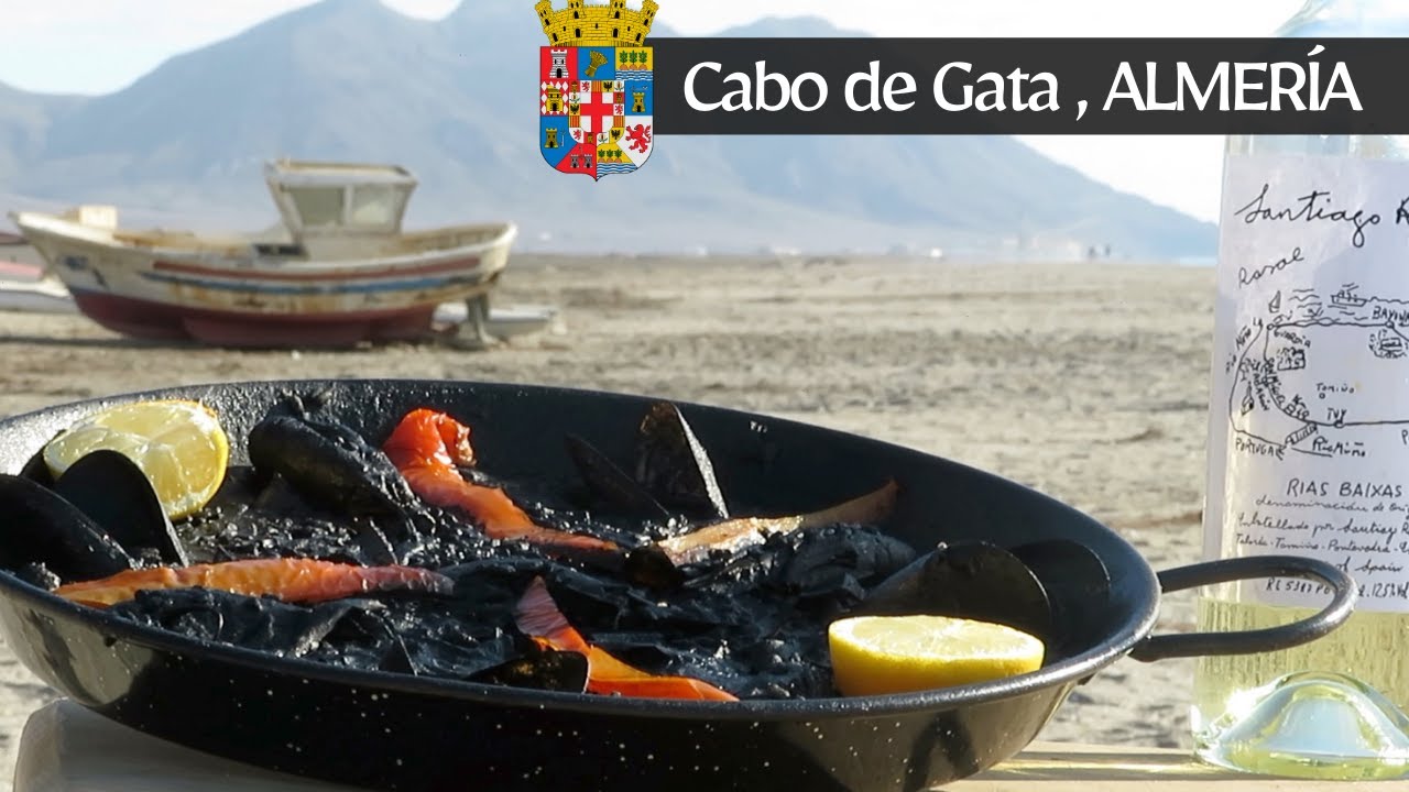 The authentic Black Rice - Arroz Negro - on location in Almería, Spain.