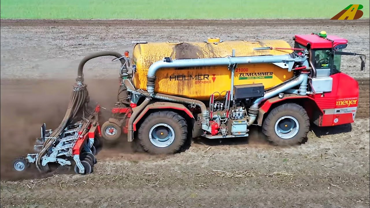 Gülle fahren & einarbeiten - HOLMER Terra Variant 600 Gülletrac Landwirtschaft - Düngung strip till