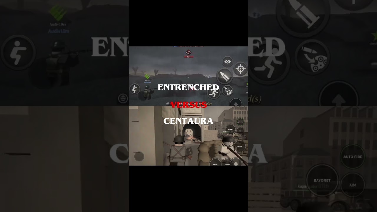 Entrenched vs Centaura #entrenched #ww1game #roblox #ww1