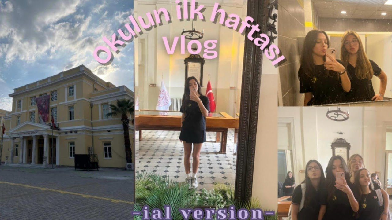 Okulun ilk haftası vlog| İzmir Atatürk Lisesi 💜💛