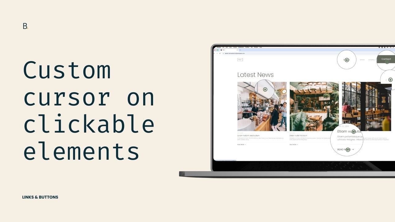 How to Add a Custom Cursor in Squarespace (Only Where You Want It)