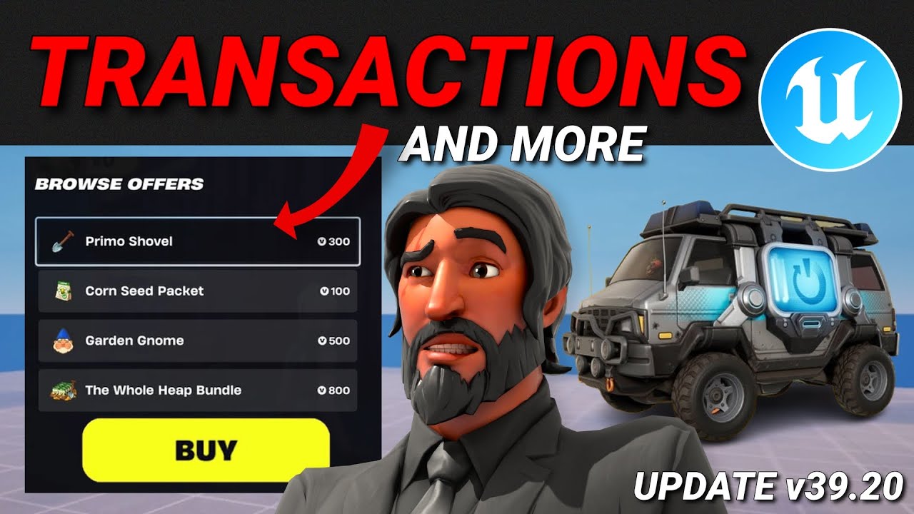 Транзакции, управляемый фургон Reboot, новые предметы и многое другое в Fortnite Creative/UEFN! (...