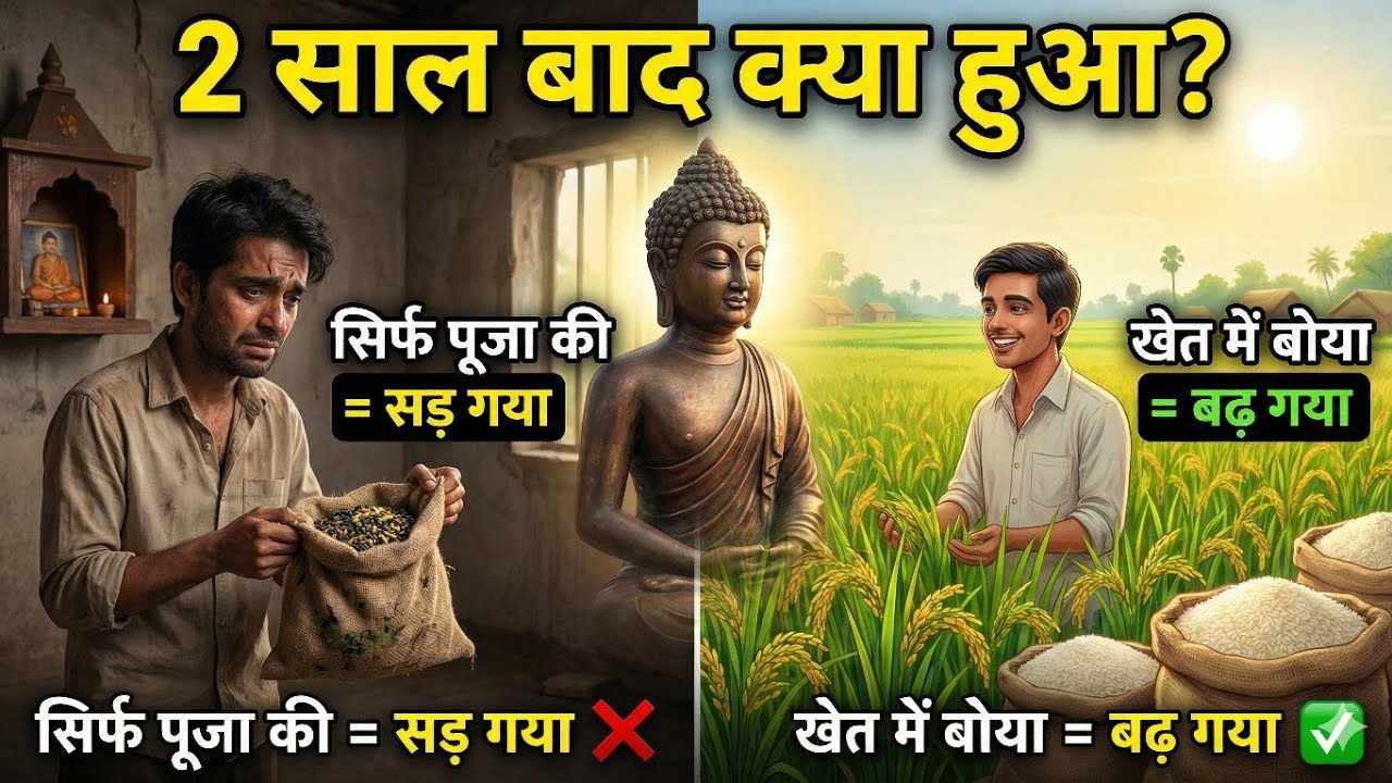 ज्ञान रखा तो सड़ जाएगा, इस्तेमाल किया तो ज़िंदगी बदल देगा | गौतम बुद्ध की कहानी। 