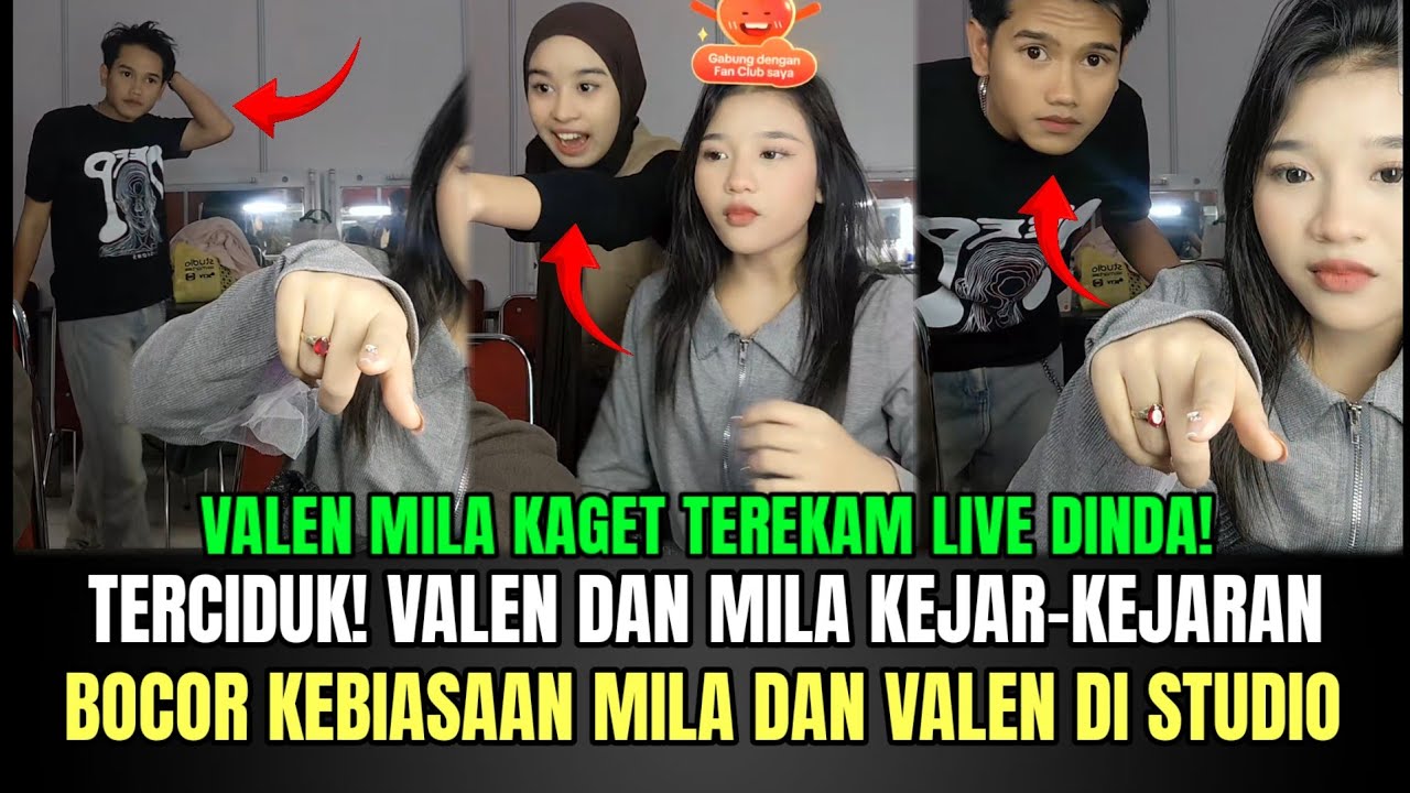 TERCIDUK! Valen dan Mila Kejar-kejaran, Bocor Kebiasaan Mila dan Valen di Studio!