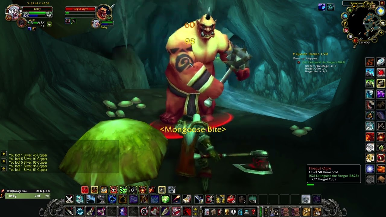 Extinguish the Firegut (WOW classic quest)