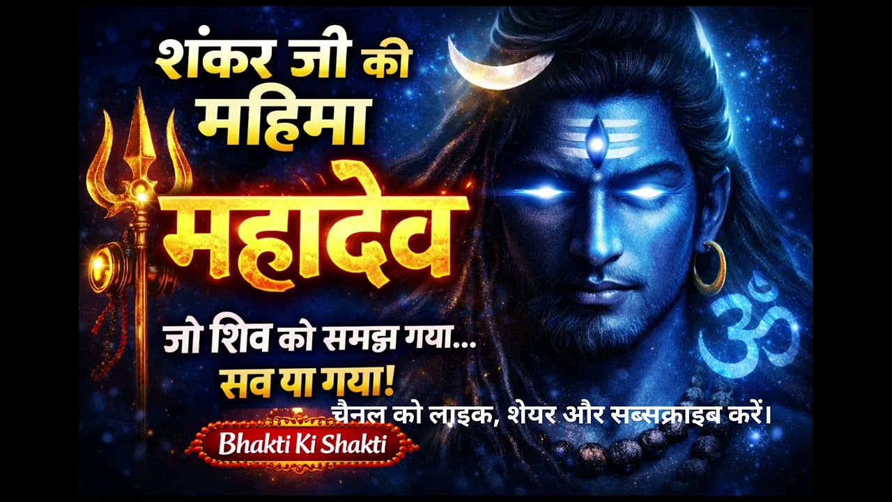 🙏एक बात जानलो जो भक्त को राजा बना दे… वही हैं महादेव | शंकर जी की महिमा🙏आज की वीडियो में देखते हैं