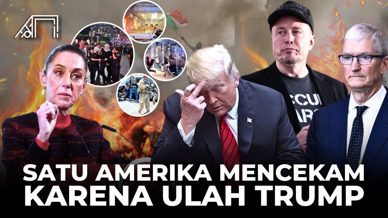 Trump Kabur Setelah Serukan Per4ng Kerusuhan Makin Brutal Apple Adidas Langsung Ditutup! Kabar LA