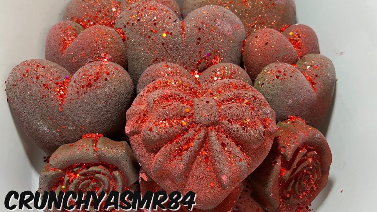 Red Heart Crush | Oddly Satisfying | ASMR | Sleep Aid
