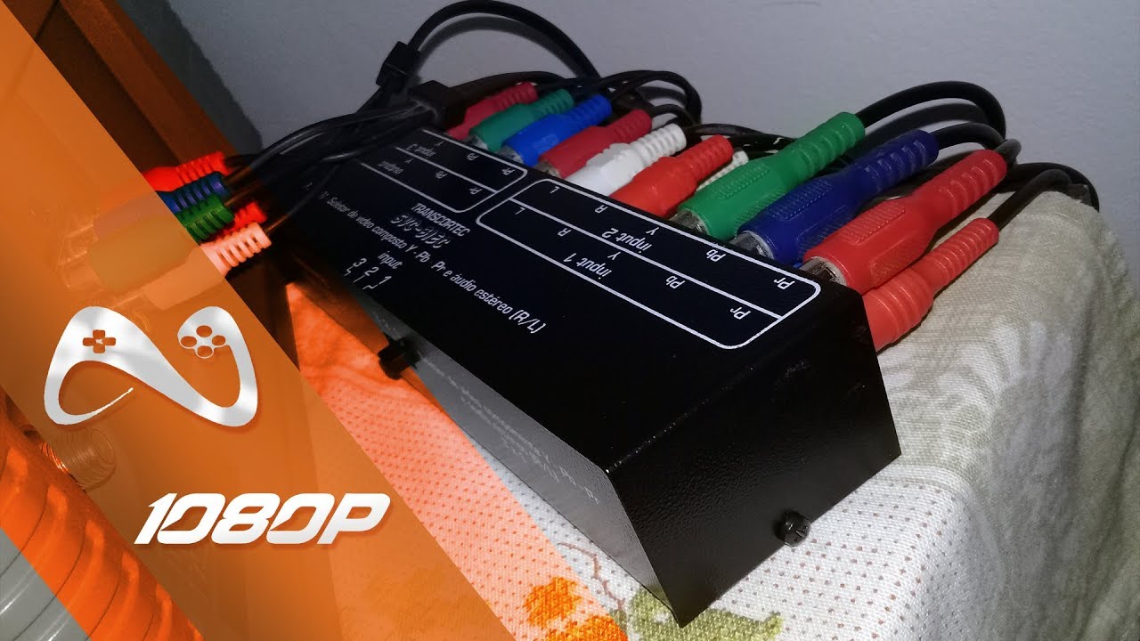 SELETOR de V&Iacute;DEO COMPONENTE TRANSCORTEC para meu DREAMCAST e GAMECUBE