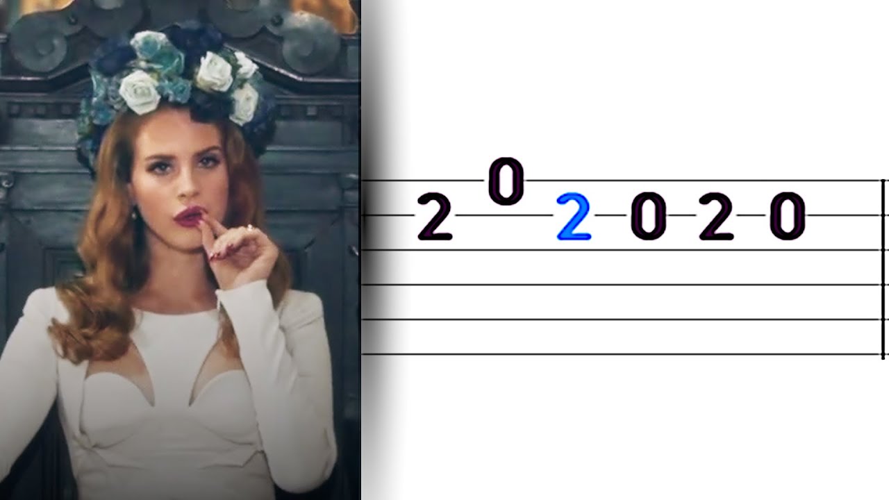 Lana Del Rey  - Video Games (Easy Guitar Tabs Tutorial)