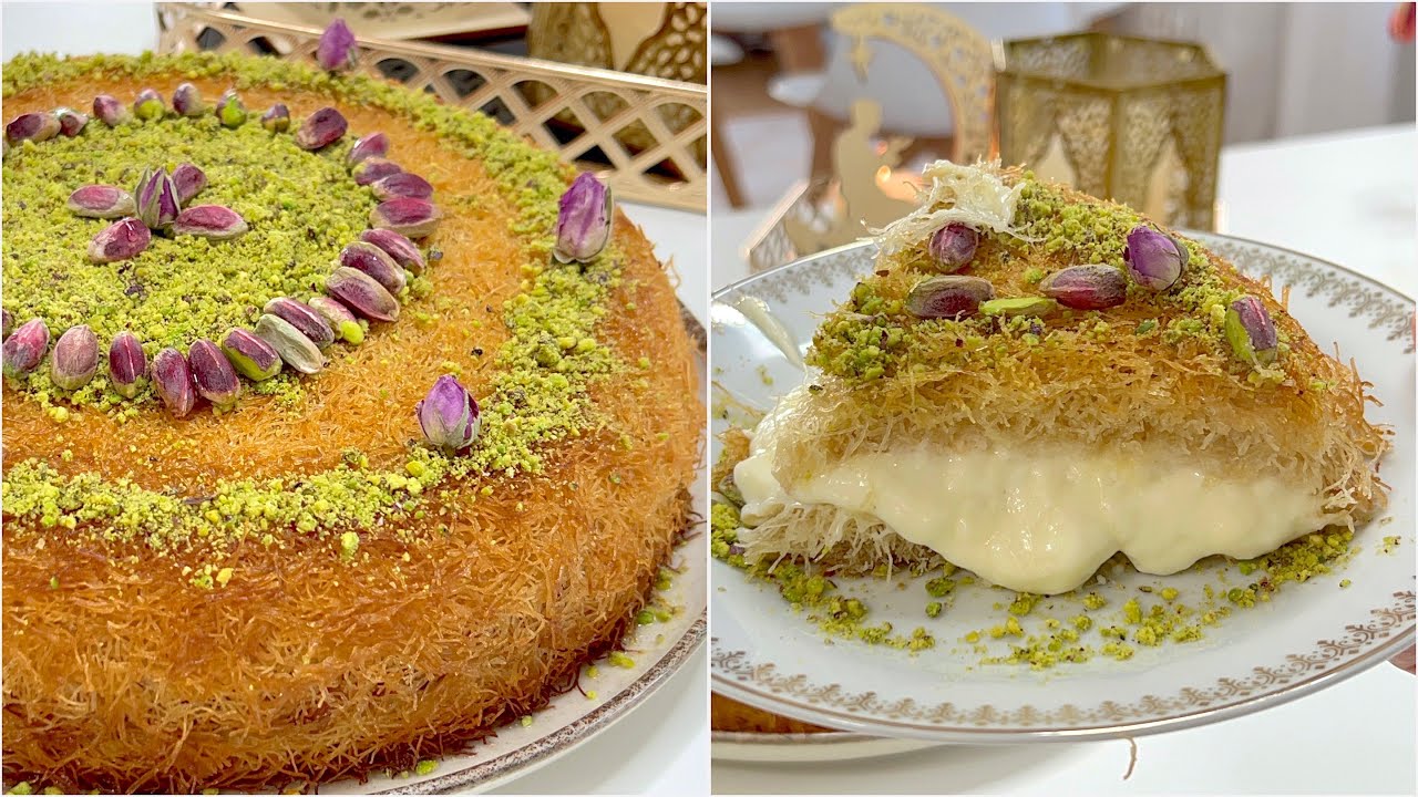 كنافة بالقشطة و لا اروع