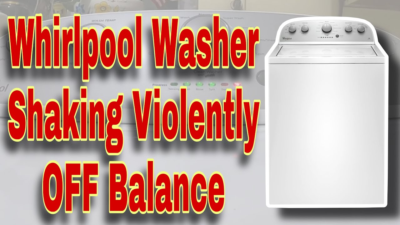 Как устранить сильную тряску стиральной машины Whirlpool во время отжима | Балансировка | Модель ...