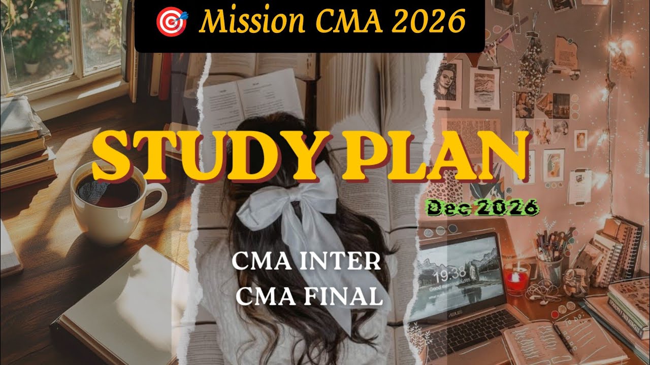 📚 CMA Dec 2026 Study Plan, THE ULTIMATE MASTER PLAN |Study Timetable #cma #studyplan 