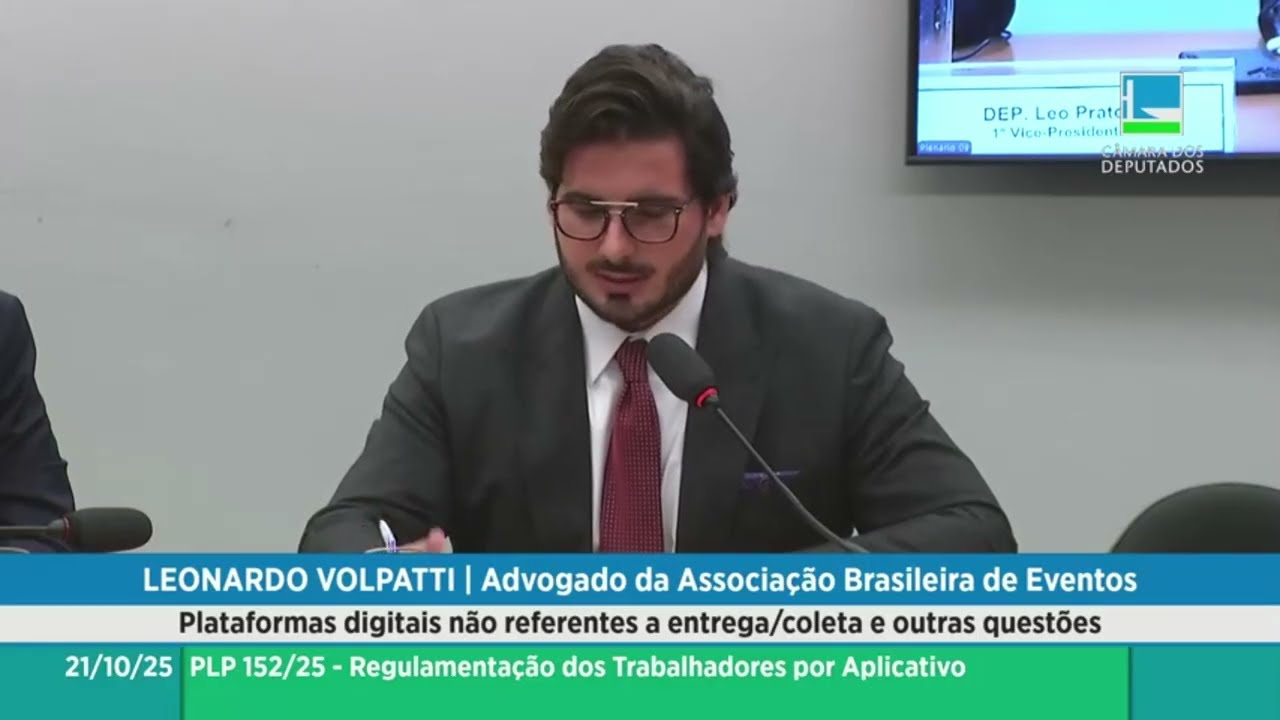 Leonardo Volpatti em Comissão especial sobre regulação dos trabalhadores por app (21/10/2025)